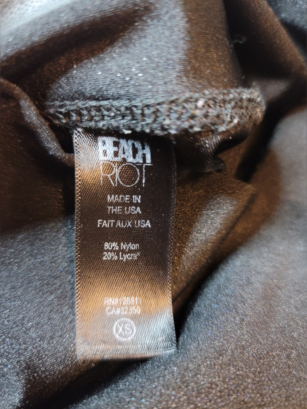 Beach Riot Sport Black Glitter Sparkle  High-Waist Leggings Size XS - Picture 9 of 10